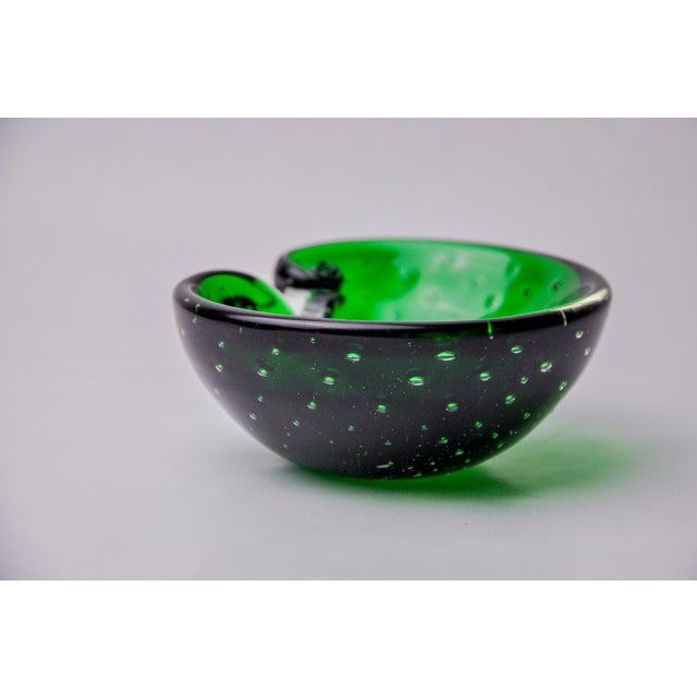 1970s Sommerso Cactus Ashtray in Murano Glass attributed to Seguso, Italy, 1970s For Sale - Image 5 of 8