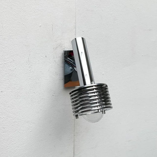 Mid-Century Space Age Chrome Wall Lamp, 1960s For Sale - Image 15 of 18