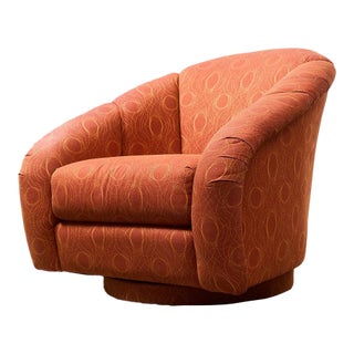 Mid 20th Century Orange Palm Springs Estate Club Chair For Sale