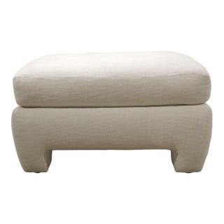 Clearance Sale: Vintage Rectangular Shape Upholstered Ottoman For Sale
