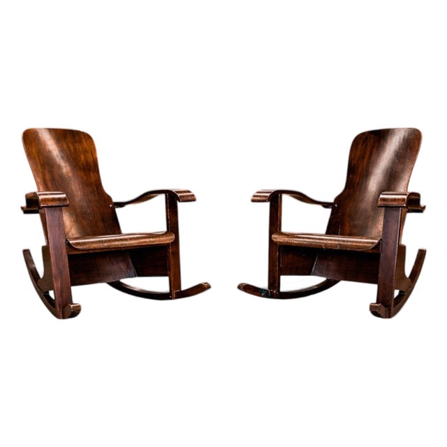 Rocking Chairs in Bentwood, Moveis Cimo, 1950s - Lot 555-578 For Sale