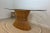 Mid-Century Modern 1970 Large Wheat Sheaf Shaped Dining Table With Oval Beveled Glass Top on Bamboo Base For Sale - Image 3 of 12