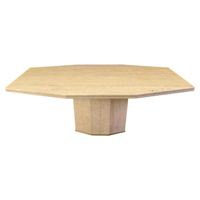 Vintage Travertine Dining Table, 1970s For Sale - Image 15 of 15