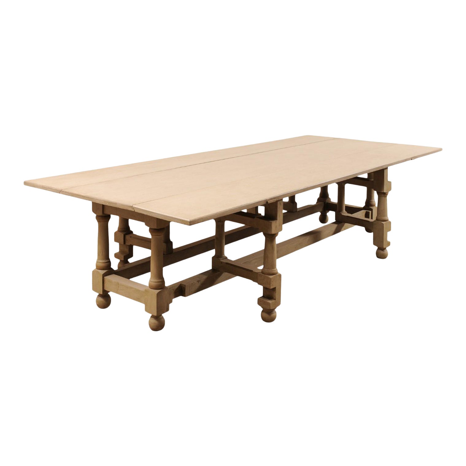 Traditional Painted Poplar Wood GateLeg Dining Table Chairish