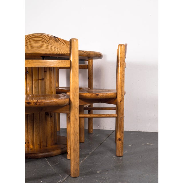 Dining Table & Chairs Set in the Style of Rainer Daumiller, 1970s, Set of 6 For Sale - Image 6 of 13