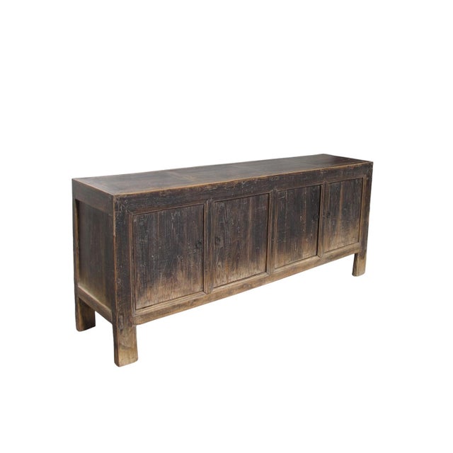 Late 19th Century Vintage Reclaimed Wood Sideboard Cabinet 25 For Sale - Image 5 of 9