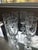1950s Set of 6 Vintage Etched Crystal Champagne Glasses For Sale - Image 4 of 5