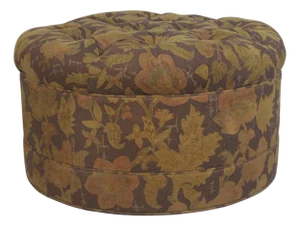 Tufted Ferguson Copeland Ottoman/Stool on Casters