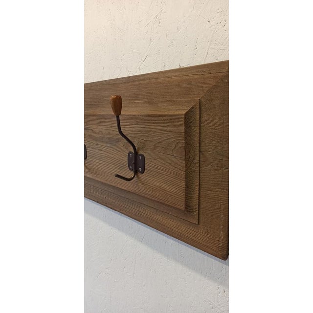 Rustic Style Wooden Hanger, 1950s For Sale - Image 4 of 16