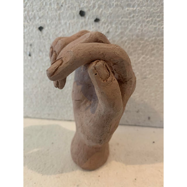 Terracotta Hand Sculpture by J Gallart For Sale - Image 3 of 8