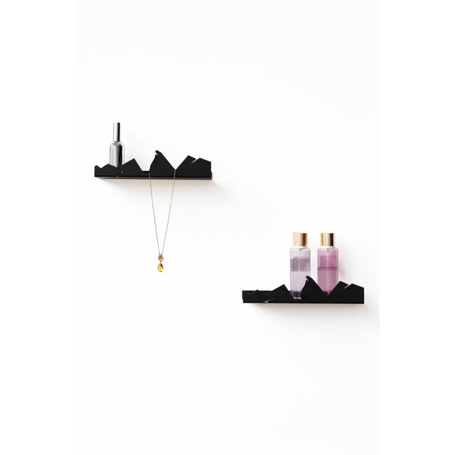 NVMD Floating Shelves in Black Steel from EMKO, Set of 3 For Sale - Image 4 of 18