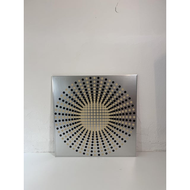 Metal Vintage Italian Kinetic Op Art Work, 1970s For Sale - Image 7 of 10