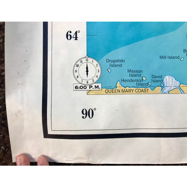 Paper Vintage Army Map Service Large Australia & New Zealand • Large Mid-Century Ams Wall Decor • 55" X 40" - Military Cartographic Print For Sale - Image 7 of 9