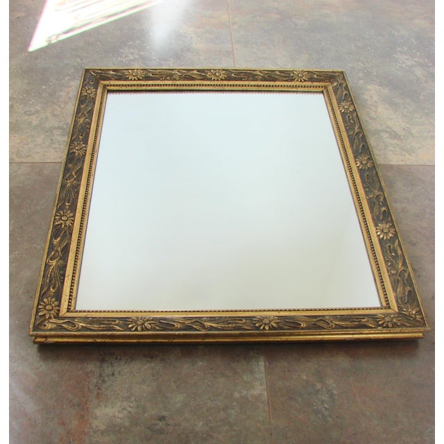 Vintage Wall Mirror with Gilded Ornate Frame, 1960s For Sale - Image 6 of 7