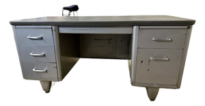 Vintage Ase (All-Steel) Tanker Desk - Mid-Century Industrial
