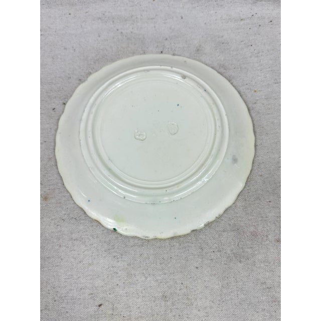 Saffron Vintage Ceramic Decorative Plate For Sale - Image 8 of 9