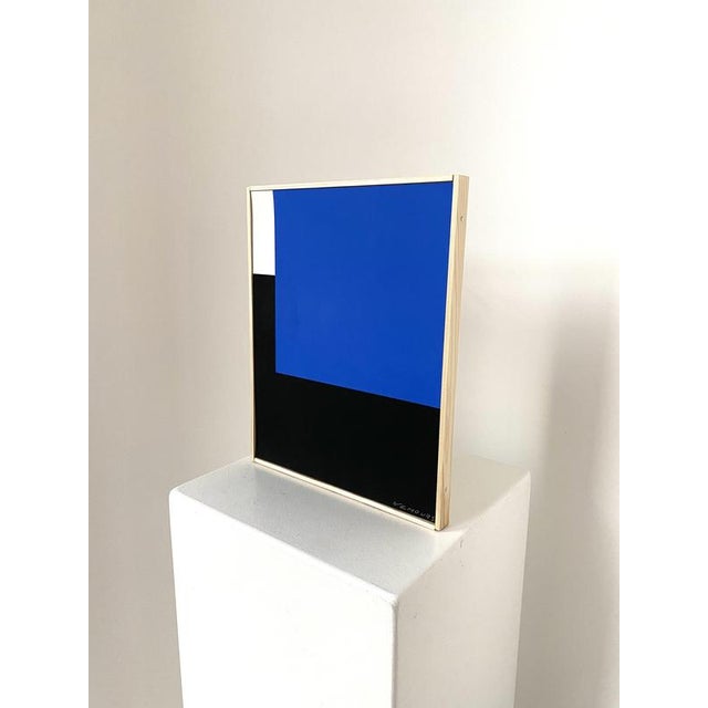 Espace Bleue by Aurélie Nemours for Edition Panderma, Basel, 1957This handprinted serigraph, titled Espace Bleue, is a...