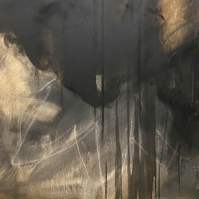 Textile Contemporary Abstract Mixed Media on Canvas "The Mirror" by Paul Landauer For Sale - Image 7 of 10
