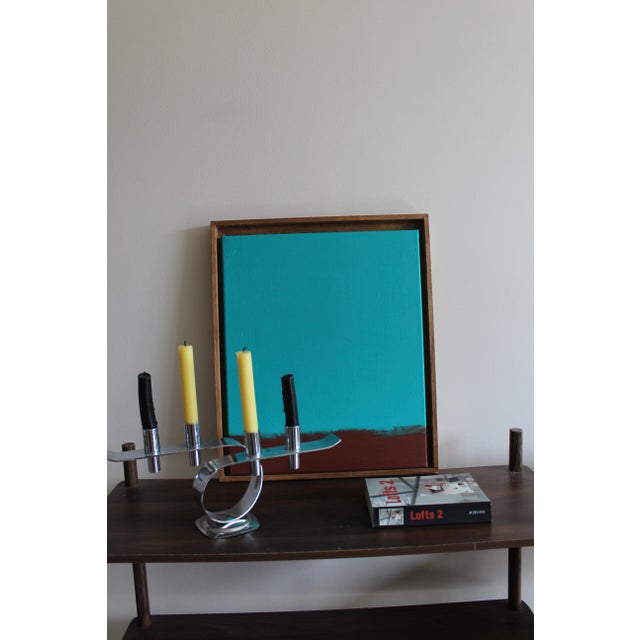 Early 21st Century Bodasca, Meditative Turquoise, 2026, Acrylic Painting on Canvas For Sale - Image 5 of 10
