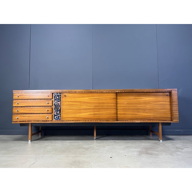 Mid-Century Modern Vintage Sideboard by Pieter De Bruyne for Al Meubel, 1960s For Sale - Image 3 of 9
