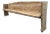 Primitive Rustic Farmhouse Reclaimed Barnwood Pew Bench 114 In. For Sale