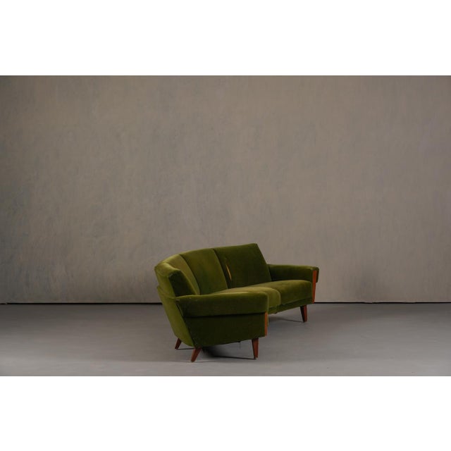 Mid-Century Modern Vintage Danish Boomerang Sofa, Denmark, 1960s For Sale - Image 3 of 15