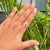 1 Carat Oval Ruby & Cluster Diamond Art Deco Statement Ring Size 5 in 14k Gold For Sale - Image 12 of 17