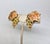 Mid-Century Modern Vintage 1960s Signed Napier Green & Orange Enamel Grape Cluster Clip Earrings-2 Pieces For Sale - Image 3 of 7