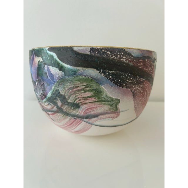 Vintage Ceramic Art Vessel - Dragonfly Bowl by Patrick Dragon For Sale In Miami - Image 6 of 11