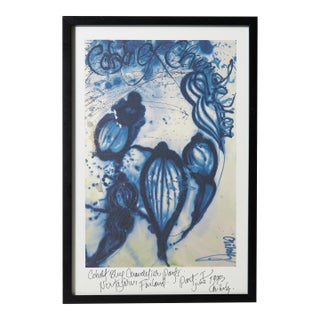Vintage Framed Dale Chihuly Exhibition Poster For Sale