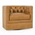 A sophisticated take on retro-inspired seating, this leather swivel chair brings warmth, character, and style to any...