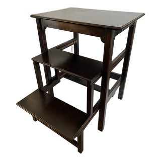 2010s Rose Tarlow Chippendale Table With Pull-Out Library Steps - 1 Piece For Sale