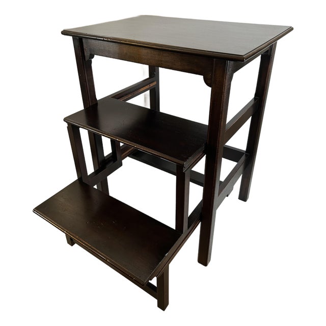 2010s Rose Tarlow Chippendale Table With Pull-Out Library Steps - 1 Piece For Sale