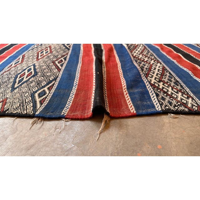 Textile 1980s Authentic Moroccan Kilim Rug - 9.7 X 5.15 Ft For Sale - Image 7 of 12
