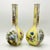 Large 19th Century Hand-Painted Yellow Ground Watteau Porcelain Vases from Dresden, Set of 2 For Sale - Image 4 of 14