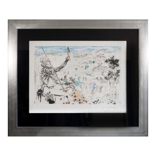 Modern Surrealism Lithograph in the Style of Salvador Dali's l'Age d'Or - Framed For Sale