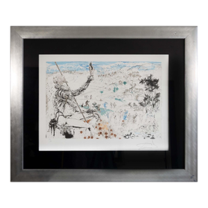 Modern Surrealism Lithograph in the Style of Salvador Dali's l'Age d'Or - Framed