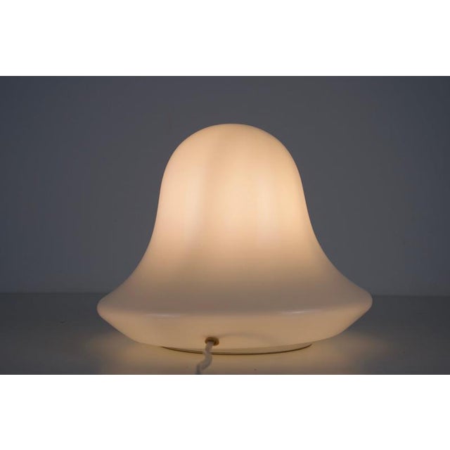 Vintage Glass Mushroom Table Lamp, Italy, 1970s For Sale - Image 6 of 8