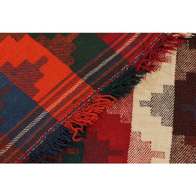 Turkish Vintage Turkish Kilim With Polychromatic Chevrons & Stripes, From Rug & Kilim For Sale - Image 3 of 7