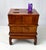 Vintage Ming-Style Carved Hardwood Ice Chest Style Storage Box End Table on Stand For Sale - Image 10 of 11