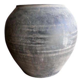 Vintage Matte Oil Pottery in Large Size For Sale