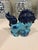 Vintage Turquoise Blue Ceramic Foo Dog Guardian Lion Figurine For Sale In Miami - Image 6 of 8