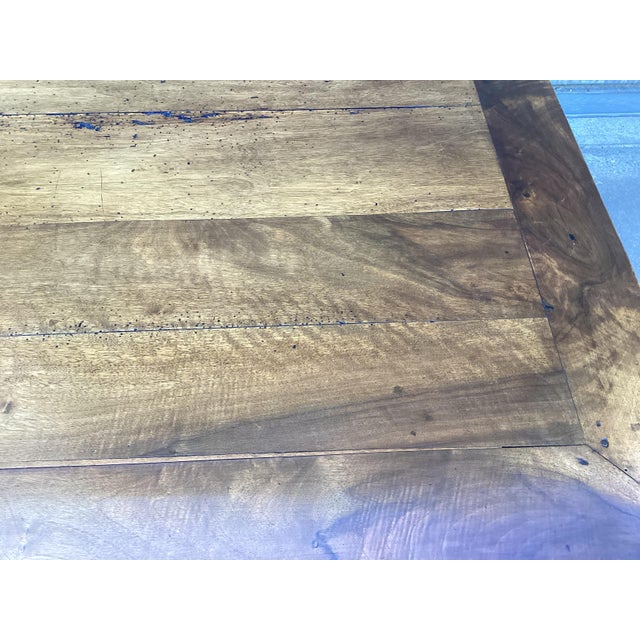 Auburn Antique French Walnut Desk/Side Table on Barley Twist Legs For Sale - Image 8 of 11