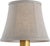 Traditional Visual Comfort Signature 6" Natural Linen Bell Empire Shade For Sale - Image 3 of 3