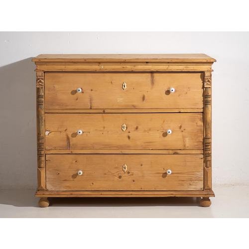1920s Antique Wood Chest of Drawers, 1920s For Sale - Image 5 of 9