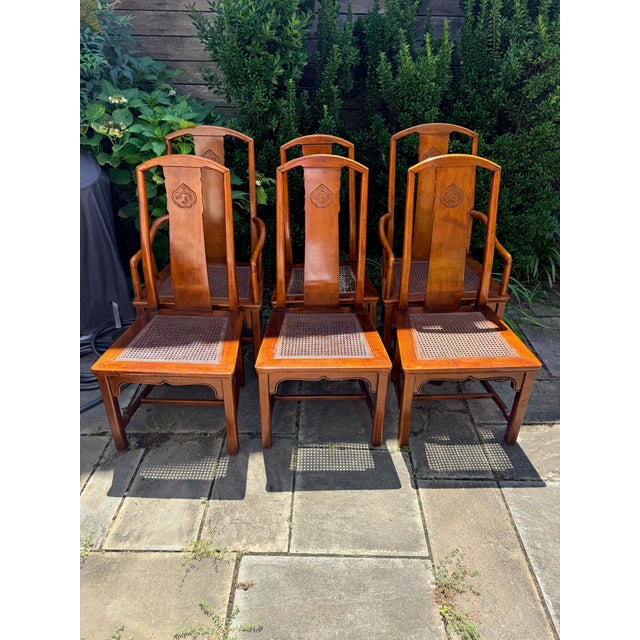 Set of 6 Vintage Henredon Chinese Chippendale Chairs For Sale - Image 14 of 16