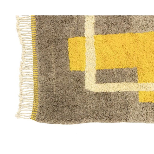 2020s Modernist Abstract Hand-Knotted Wool Rug | 12'3" X 10'4" | One of a Kind For Sale - Image 5 of 9