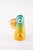 A vase inspired by tropical birds, with prominent beaks and shaded colors similar to candies or lollipop. Similar to a...