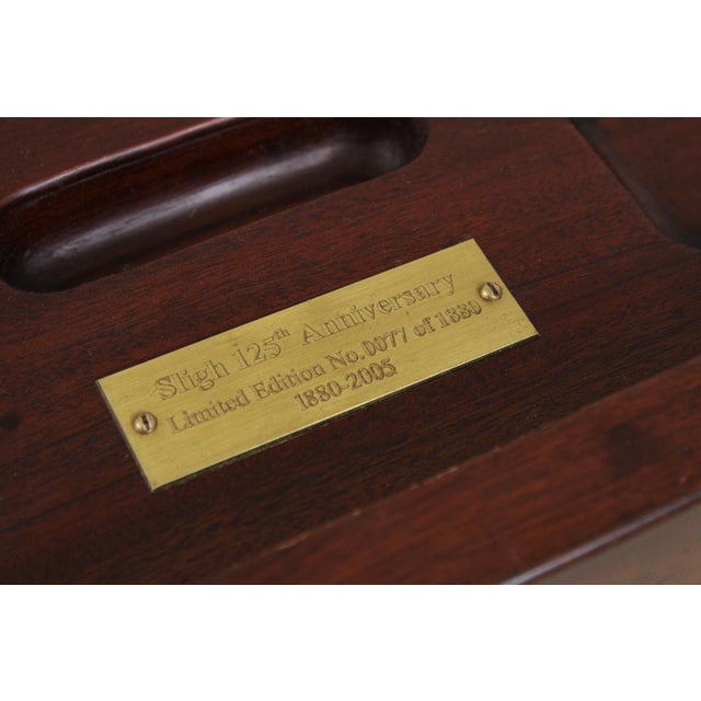 Sligh Limited Edition Leather Top Desk For Sale - Image 17 of 18