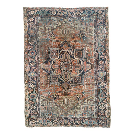 Large Antique Heriz Rug, 1890s For Sale